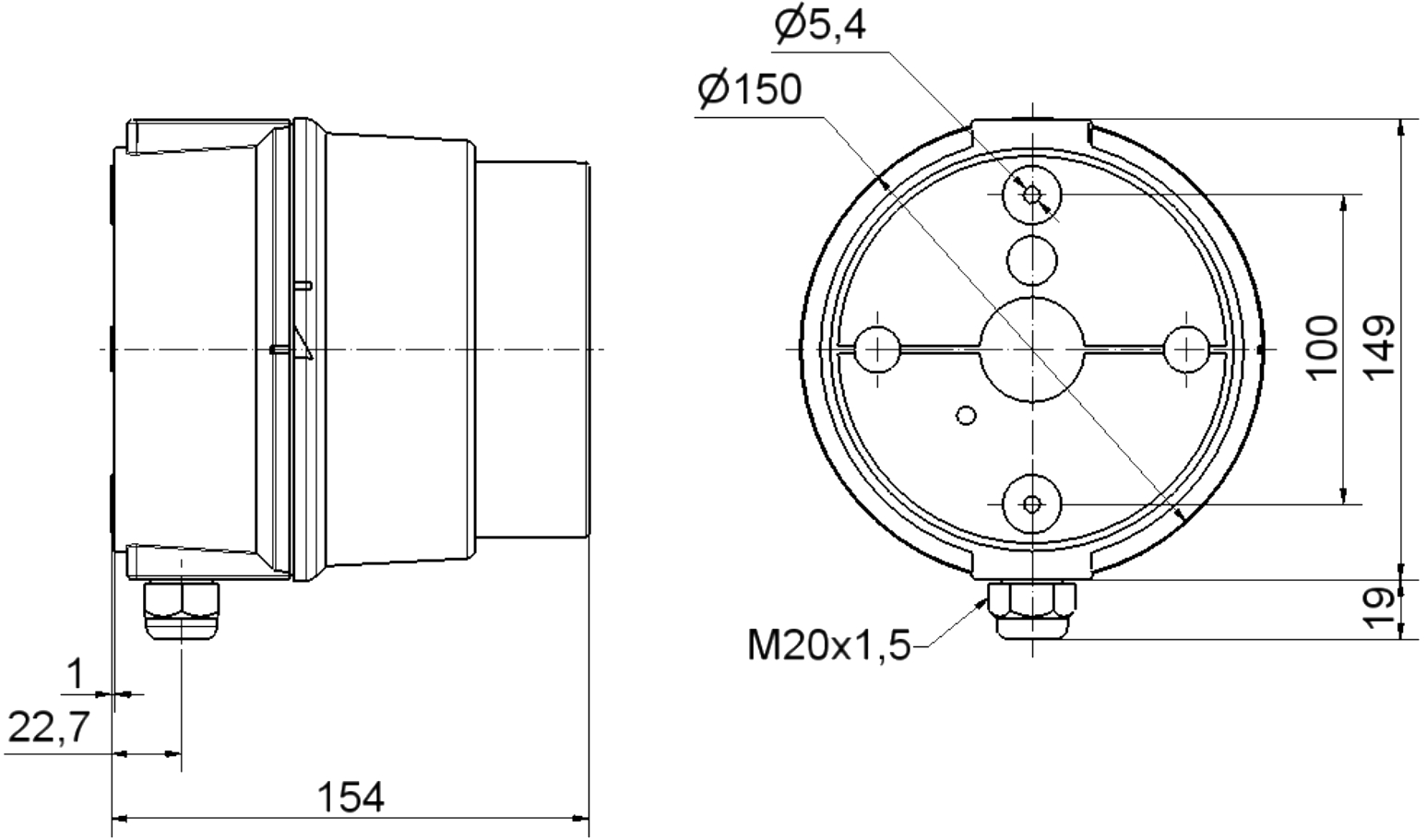מנורת התראה וורמה WERMA 890.100.00